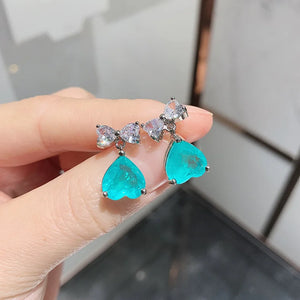 Bow Emerald Zircon Women's Earrings - Elegant & Charming Jewelry