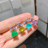 Bow Emerald Zircon Women's Earrings - Elegant & Charming Jewelry