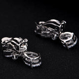 Bright Beauty Tassel Water Drops Zircon Earrings Female