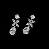 Bright Beauty Tassel Water Drops Zircon Earrings Female