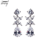 Bright Beauty Tassel Water Drops Zircon Earrings Female