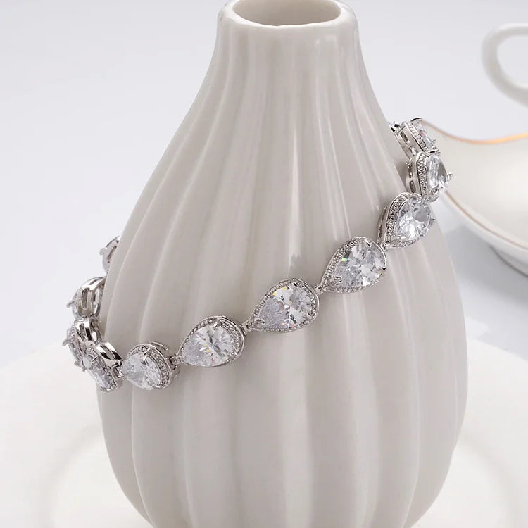 Colorful Zircon Hand Ornament Austrian Crystal Bracelet