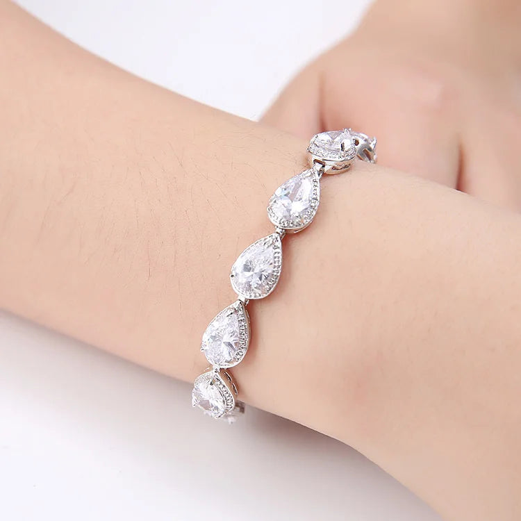 Colorful Zircon Hand Ornament Austrian Crystal Bracelet