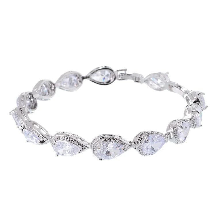 Colorful Zircon Hand Ornament Austrian Crystal Bracelet