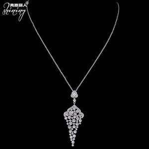 Zircon Necklace Pendant Collar Sweater Chain Jewelry