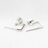 Korea East Gate Love Sugar Earrings Women's Sterling Silver S925 Mesh Red