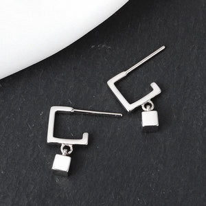 Korea East Gate Love Sugar Earrings Women's Sterling Silver S925 Mesh Red