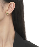 S925 Silver Love Peach Heart Earstuds for Women