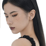 S925 Sterling Silver Round Thread Wrapped Studs