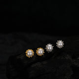 S925 Sterling Silver Shell Pearl Earrings