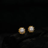 S925 Sterling Silver Shell Pearl Earrings