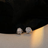 Agate S925 Silver Daily Earrings Female