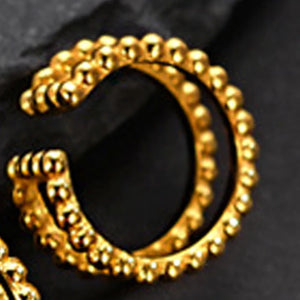 E5050 s925 sterling silver Fried Dough Twists women ins small versatile