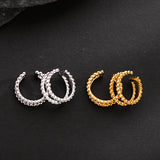 E5050 s925 sterling silver Fried Dough Twists women ins small versatile