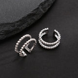 E5050 s925 sterling silver Fried Dough Twists women ins small versatile