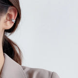 925 Silver Irregular Pattern Ear Rings
