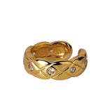 S925 Sterling Silver Woven Insertless Earrings for Women