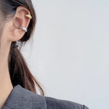 S925 Sterling Silver Woven Insertless Earrings for Women
