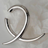 Minimalist S925 Sterling Silver Geometric Female INS Wind Hole Q-shaped Ear Clip