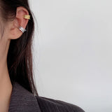 Minimalist S925 Sterling Silver Irregular Concave Convex Earrings