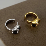 S925 Sterling Silver Knotted Female Ins Cold Wind No Hole