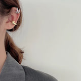 S925 Sterling Silver Knotted Female Ins Cold Wind No Hole