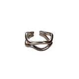Wave Line Sterling Silver Earrings