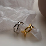 Wave Line Sterling Silver Earrings