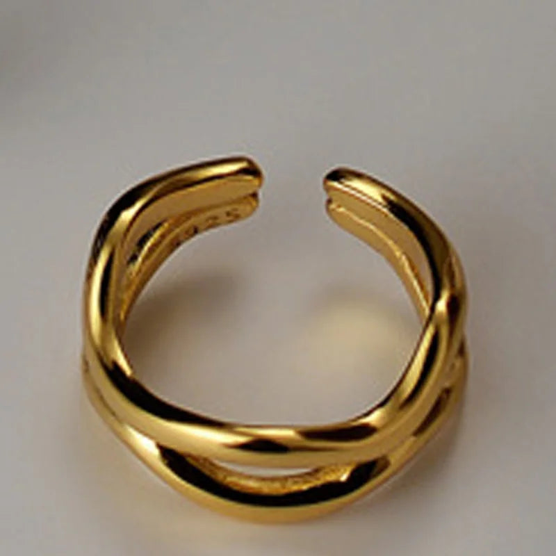 Wave Line Sterling Silver Earrings