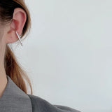 S925 Sterling Silver Water Drop Geometric Earrings
