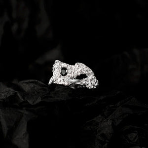 Irregular Texture S925 Sterling Silver Earrings for Women