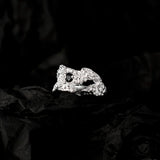 Irregular Texture S925 Sterling Silver Earrings for Women