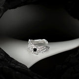Irregular Texture S925 Sterling Silver Earrings for Women