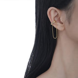 Elegant Diamond Studded Sterling Silver Ear Clip