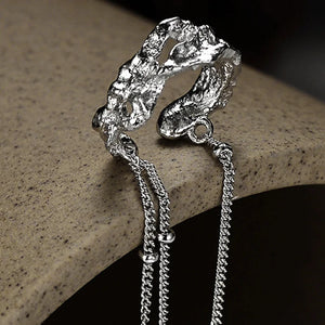 Elegant Sterling Silver Chain Tassel Necklace for Women