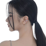 Elegant Sterling Silver Chain Tassel Necklace for Women