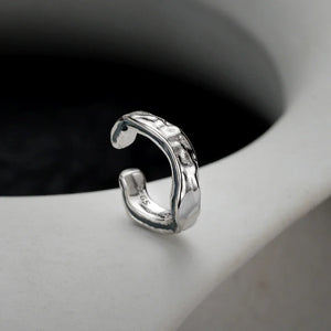 E5183 Sweet Wind S925 Silver Star River Drop Glue Ear Female