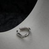 E5183 Sweet Wind S925 Silver Star River Drop Glue Ear Female