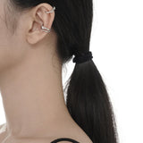 Opal Stone S925 Pure Silver Ear Clip Women's Double Layer Holl