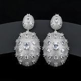 Zircon Water Drop Ear Hook Earrings