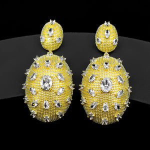 Zircon Water Drop Ear Hook Earrings
