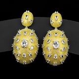 Zircon Water Drop Ear Hook Earrings