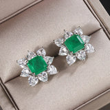 Emerald earrings for women
