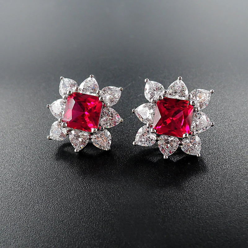 Emerald earrings for women