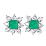 Emerald earrings for women