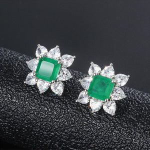 Emerald earrings for women