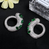 Chameleon Shape Zircon Girls Earrings