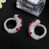 Chameleon Shape Zircon Girls Earrings