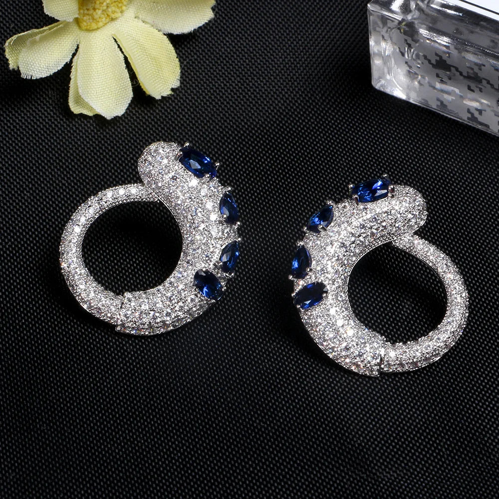 Chameleon Shape Zircon Girls Earrings