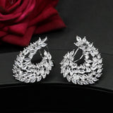 Luxury Zircon Large Earrings for Wedding Banquet